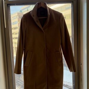 Theory Camel Wool Coat
